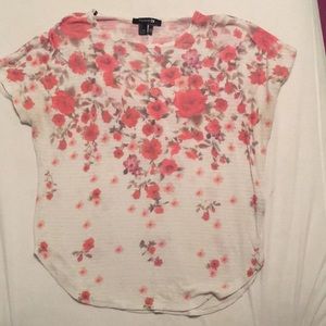Forever 21 Cherry Blossom Floral Blouse